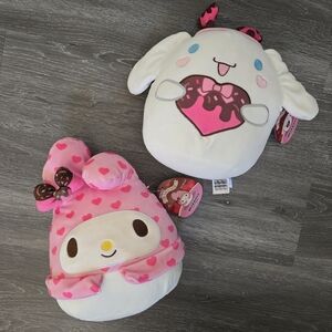 NWT 8" My Melody & Cinnamaroll Squishmallows Sanrio